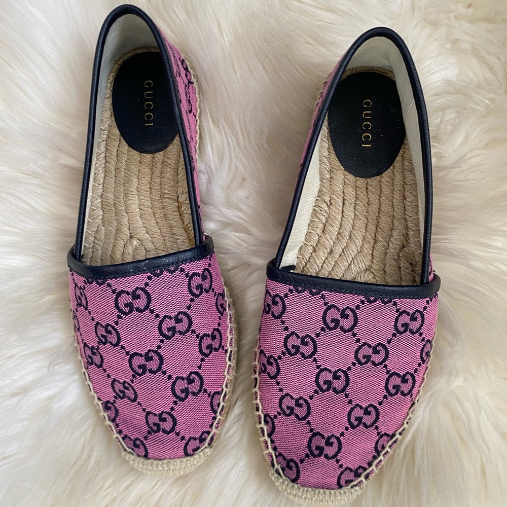GUCCI GG Supreme multicolor women's  Espadrille canvass available in size 37